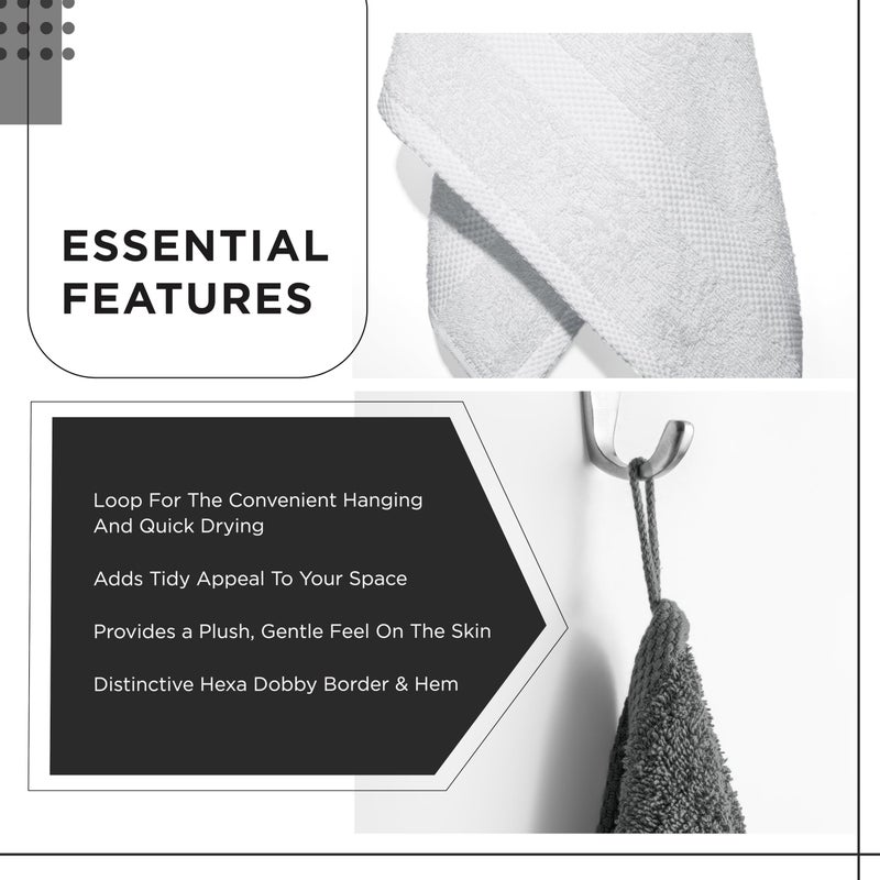 Villa Celestia 600 GSM 100% Cotton Bath Towels, White, Set of 4, Highly Absorbent, Plush, Soft, Quick Dry, 4 Pieces Combed Cotton Luxury Towels for Hotels, Spa, Salon, Bathroom, Dorm, Pack of 4 - Image 4